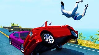 HIGH SPEED CRASHES & EJECTIONS OF CRASH TEST DUMMIES  BeamNG Drive Crash Test Compilation Gameplay