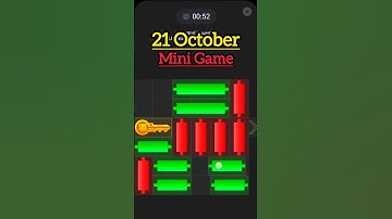 21 October mini game puzzel solve hamster kombat #shorts #viralvideo