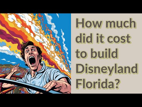 How much did it cost to build Disneyland Florida?
