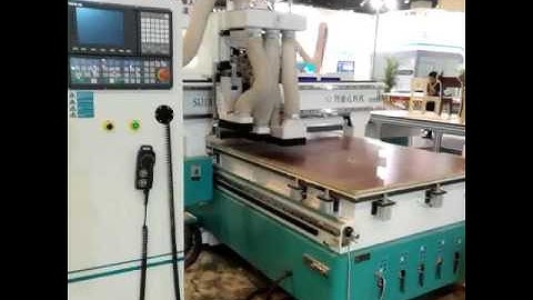 SUDIAO Wood CNC Router Machine Production Line Exhibit In CHINA