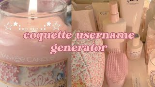 coquette username generator 🩰 screenshot 3