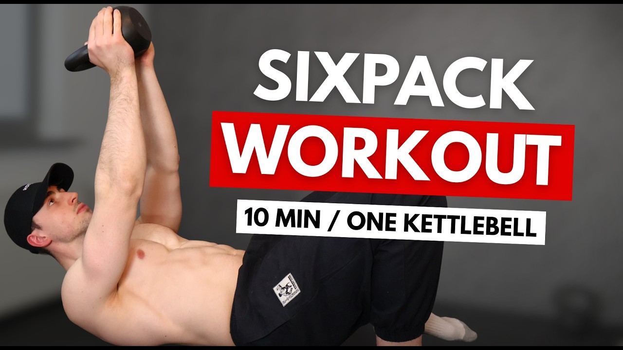 10-минутная тренировка для пресса с гирей | Без повторов и только одна гиря