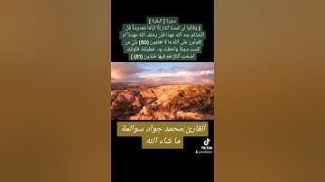 سورة البقرة 80-81: القارئ/محمد جواد سوالمة