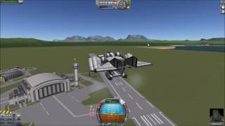 Stock Kerbal Space Program Tilt Engine VTOL