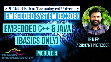 Embedded  c++ and Java- EC308 Module 4