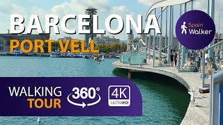BARCELONA, Port Vell. España [2021] 360º 4K Walking Tour
