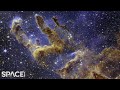 Wow pillars of creation as seen by the james webb space telescope  4k zoomin