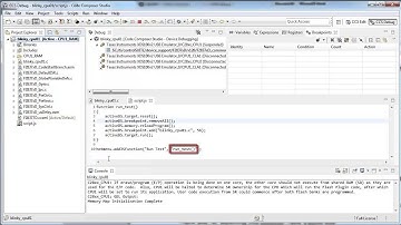 Automating debug actions with a menu item 2019