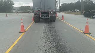 CDL CLASS A SKILLS TEST. EXCERCISE #4 REVERSE OFFSET BACKING #cdl  #cdljobs  #cdldriver  #cdlpretrip