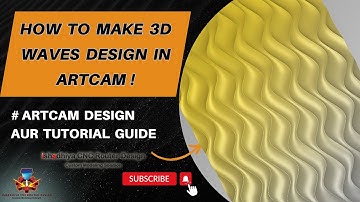 How to make 3d waves design in ArtCAM! #ishadhiyacnc #ceramictiles #masterpunchdesign #diepunch #art