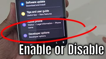 Samsung Galaxy A56: how to enable developer options Samsung
