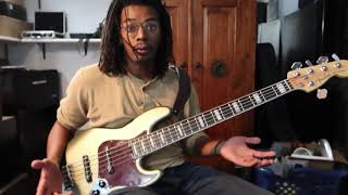 How To Play 'Them Changes' By Thundercat On 5string Bass Ft. Caleb Buchanan