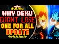 The "ACTUAL" Reason Deku Does NOT Lose One For All To Bakugo | My Hero Academia Theory