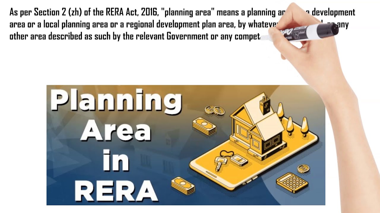 What is a planning area in RERA?