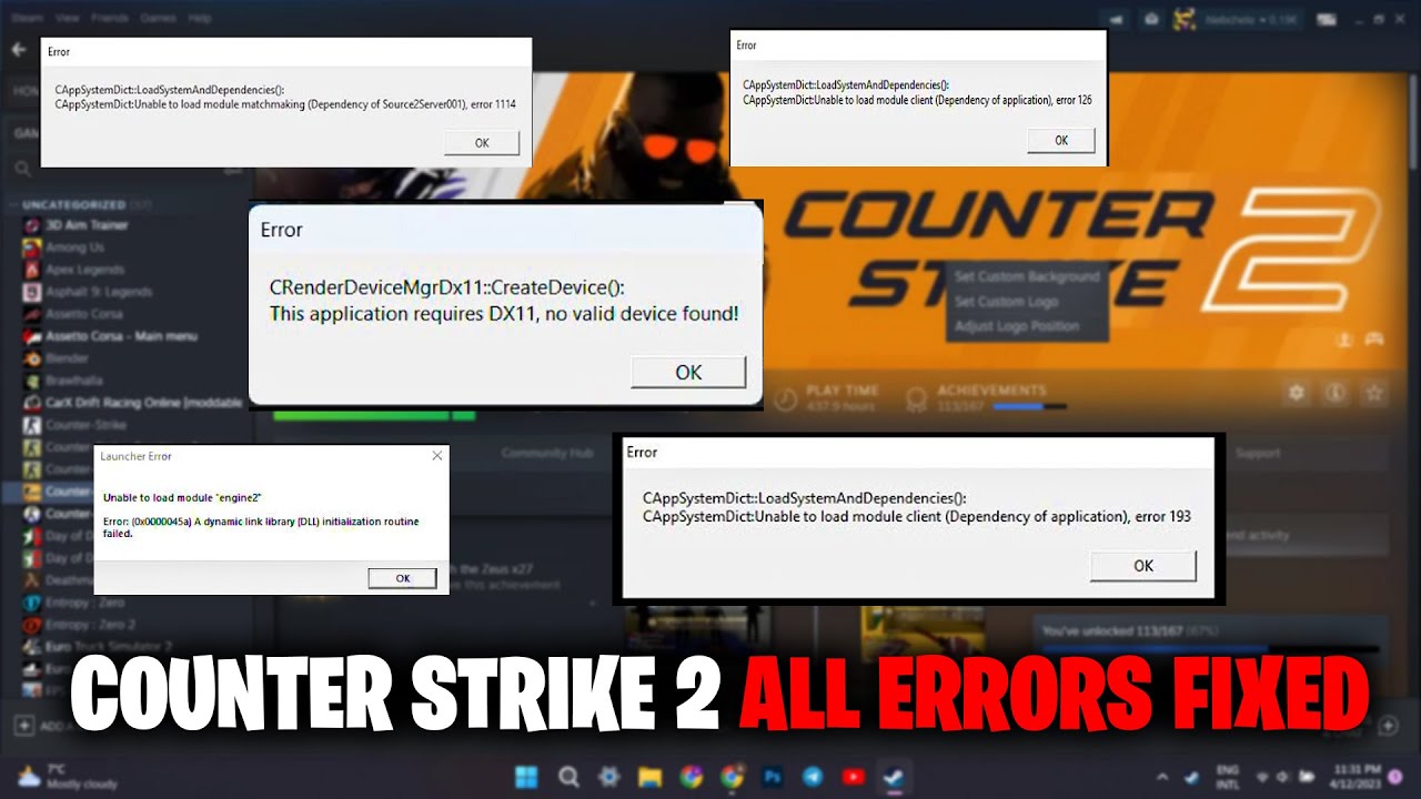 ошибка в кс fatal error failed to connect with local steam client process фото 36