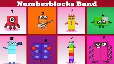 My Sprunki OC - Numberblocks Band From 1 to 8 #numberblocks