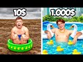 10 دولارات مقابل 1000 دولار لحفلات البلياردو تحدي الميزانية