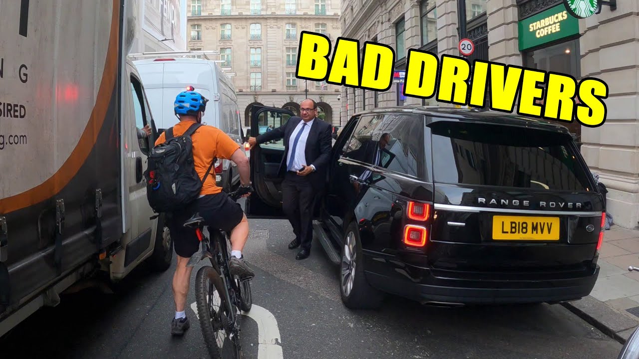 Cyclist meets car door - Bad Drivers Compilation