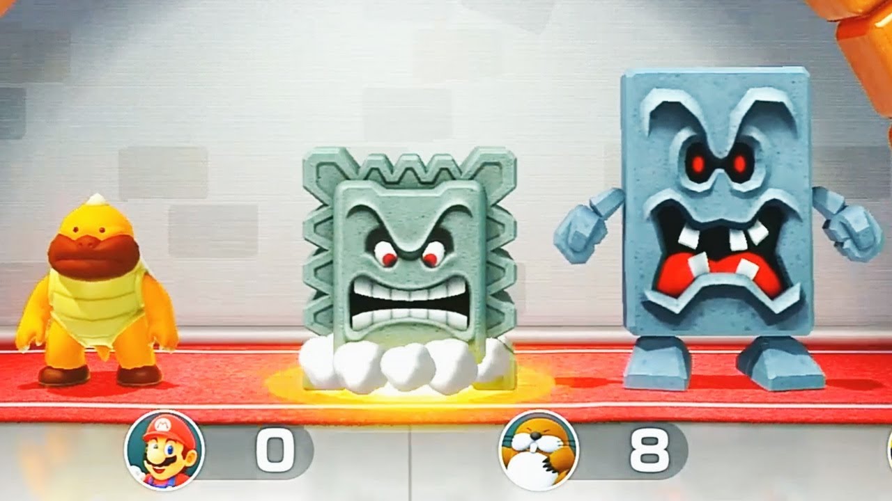 Super Mario Party - 4 Player Minigames - Yoshi Mario Bowser Jr Monty Mole All Mini Games(Master CPU)