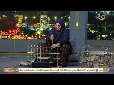 🌴💪 Years of skill.. Sitt Hasaniya excels at crafting palm-frond crates
