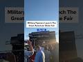 Military flyovers celebrate The Great American State Fair on the National Mall