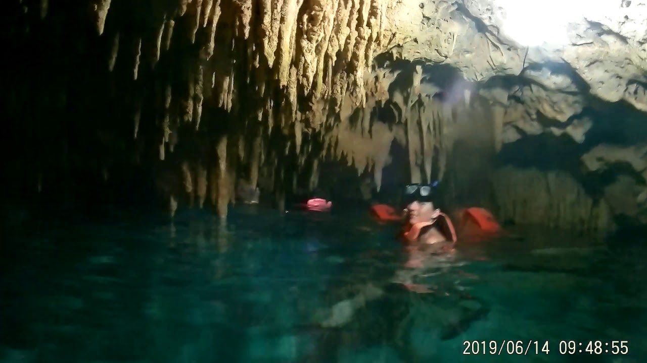 Cozumel royal caribbean cenote and turtle cove - YouTube