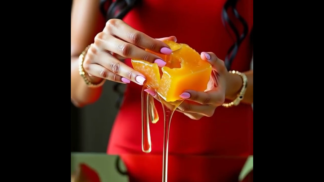 Satisfying Honey Drip in Slow Motion | ASMR Honeycomb