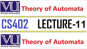 CS402 Theory of Automata Lecture  11 VU short  lecture Kleene’s Theorem Part II