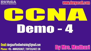 CCNA tutorials || Demo - 4 || by Mrs. Madhuri On 31-10-2023 @8PM IST