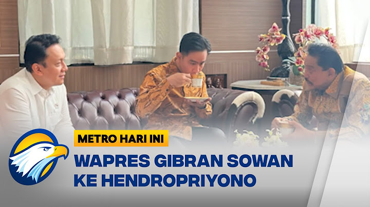 Wapres Gibran Temui  Hendropriyono, Ada Apa? - [Metro Hari Ini]