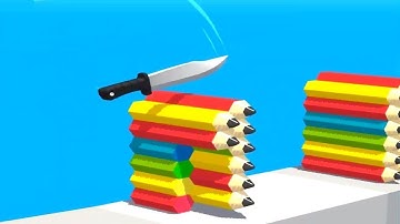 Slice It All ! All levels Gameplay New Knife Part 10 android, ios