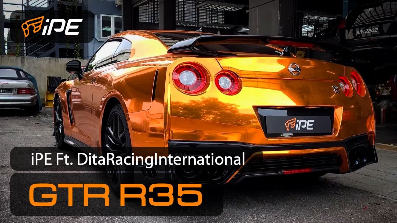 Nissan GTR R35 Equipped with iPE Exhaust System Ft‬