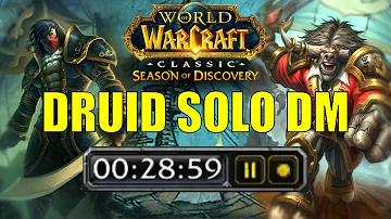 Season of Discovery: Druid Solo Deadmines (Mr. Smite AND VanCleef) in UNDER 30 MINUTES!