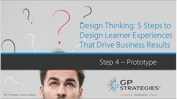 Design Thinking: Step 4 – Prototype