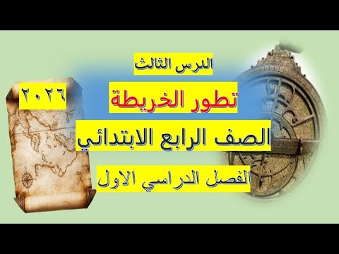 الدرس الثالث/ تطور الخريطة- الصف الرابع الابتدائي