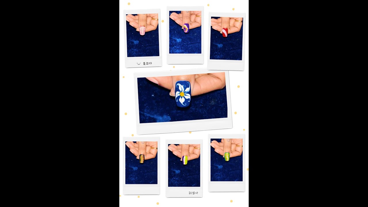 Eady and simple nail art design at home 💅🏻 with safety pin 🧷 help 