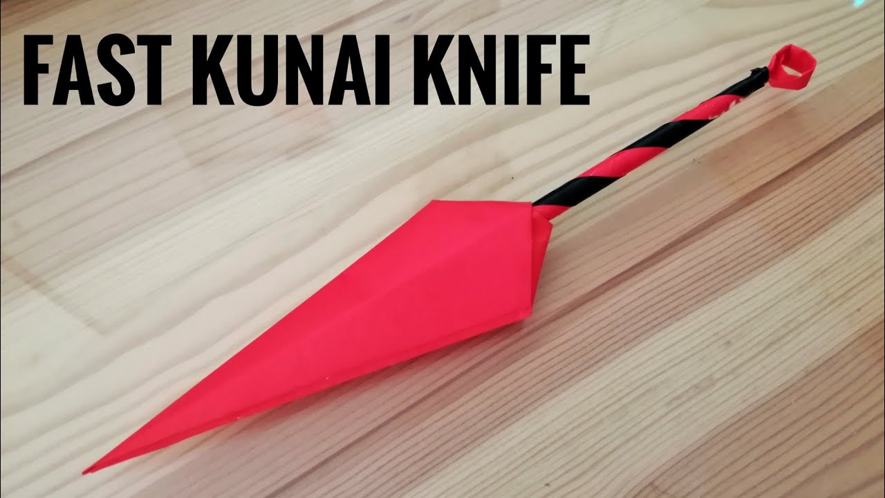 Fastest Way To Make Origami Kunai Knife Naruto YouTube
