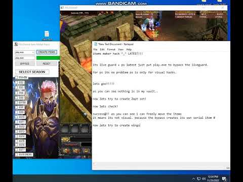 MU ONLINE ITEM MAKER HACK!
