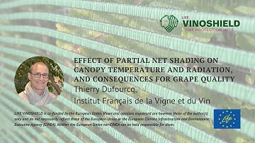 Effect of partial net shading on canopy T and radiation, and consequences for grape quality