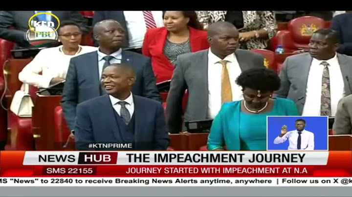 Former DP Gachagua's impeachment journey