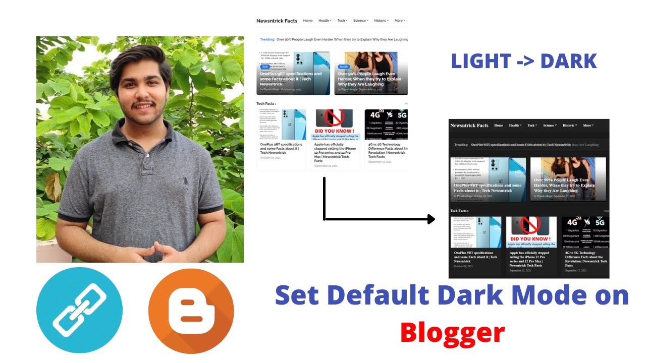 Set Default Dark Theme on Blogger | Default Dark mode on Blogger Website | Mr Programmer
