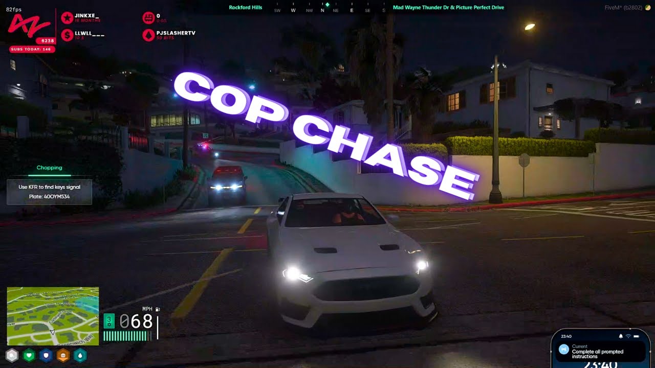 Tony Corleone Cop Chase in Hazel's Car NoPixel 4.0 GTA RP #nopixel #anthonyz #tonycorleone #ob