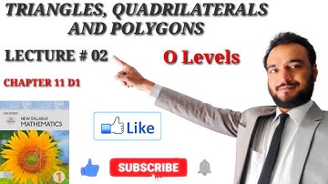TRIANGLES, QUAGRILATERALS AND POLYGONS | LECTURE # 02 | CHAPTER 11 D1 | EXERCISE 11A | Q#1 TO Q#6|