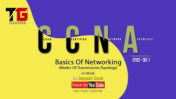 Basics Of Networking In CCNA (200-301) In Hindi By Deepak Sood || Video-5 || Tech GURU