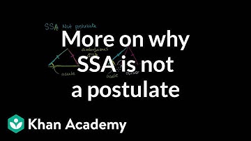 More on why SSA is not a postulate | Congruence | Geometry | Khan Academy