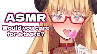 (Binaural ASMR) Lollipop Enjoying Mature Succubus [Tingly] [Stimulating] [Intimate]
