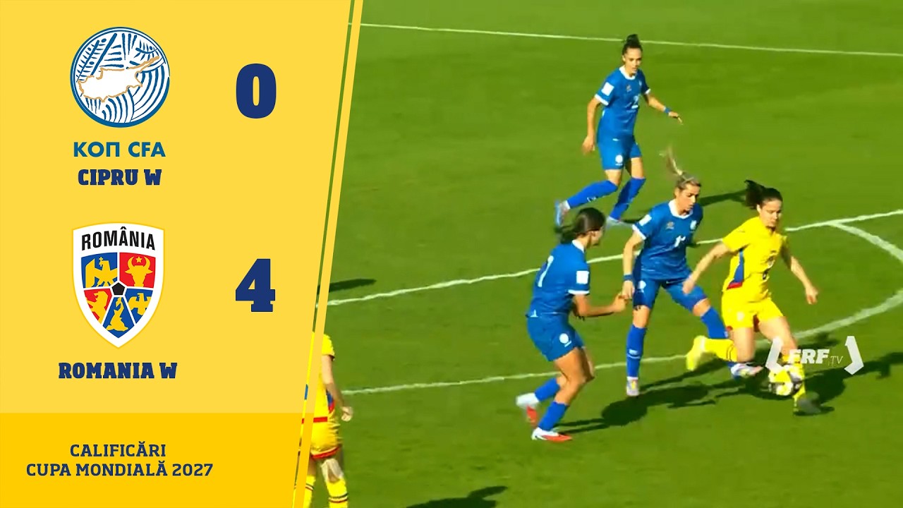 Calificări Cupa Mondială 2027: Cipru W - România W 0-4, 03.03.2026