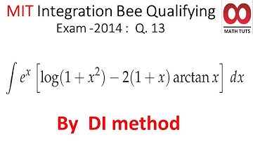 Solving  MIT Integration Bee 2014  :  Q 13