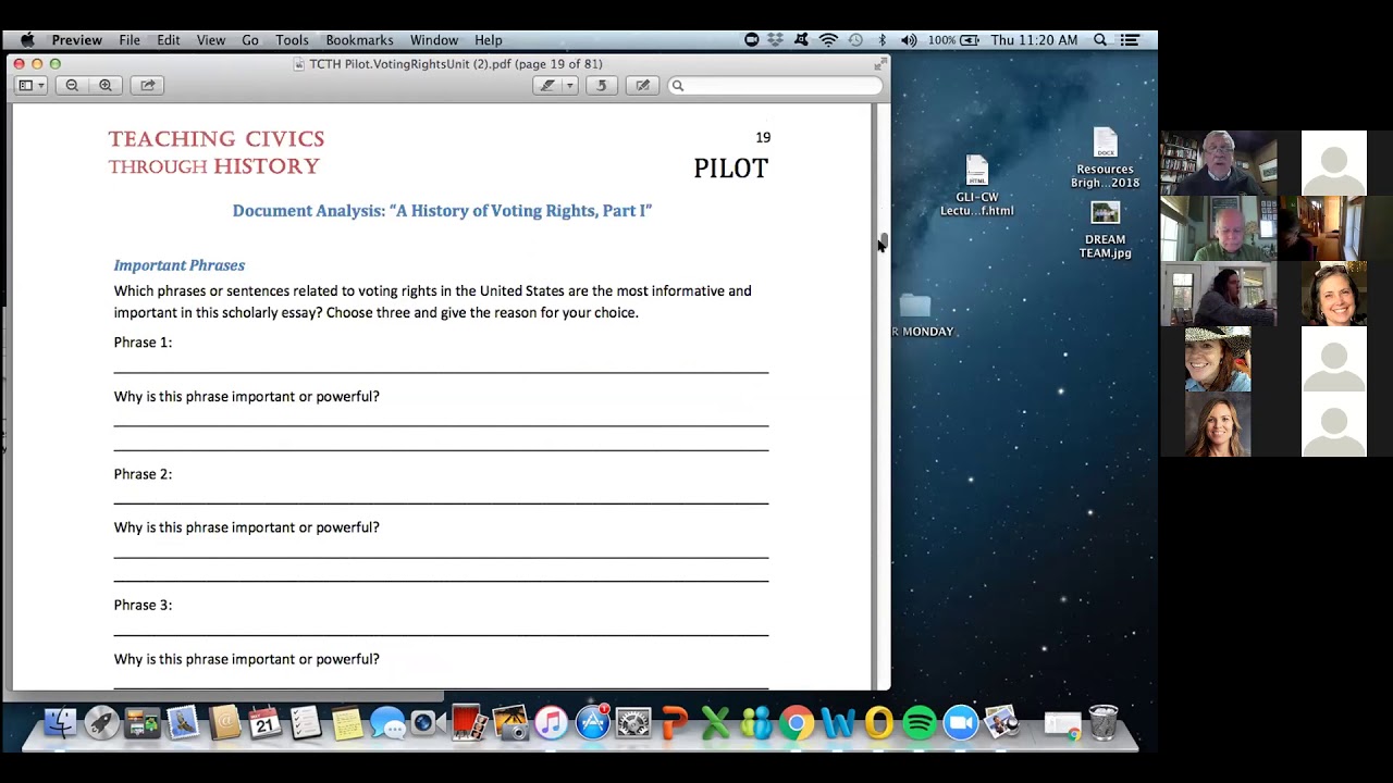 Using Essential Questions to Connect History & Civics to Literacy (Led