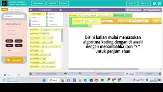 tutorial membuat kalkulator sederhana menggunakan code org
